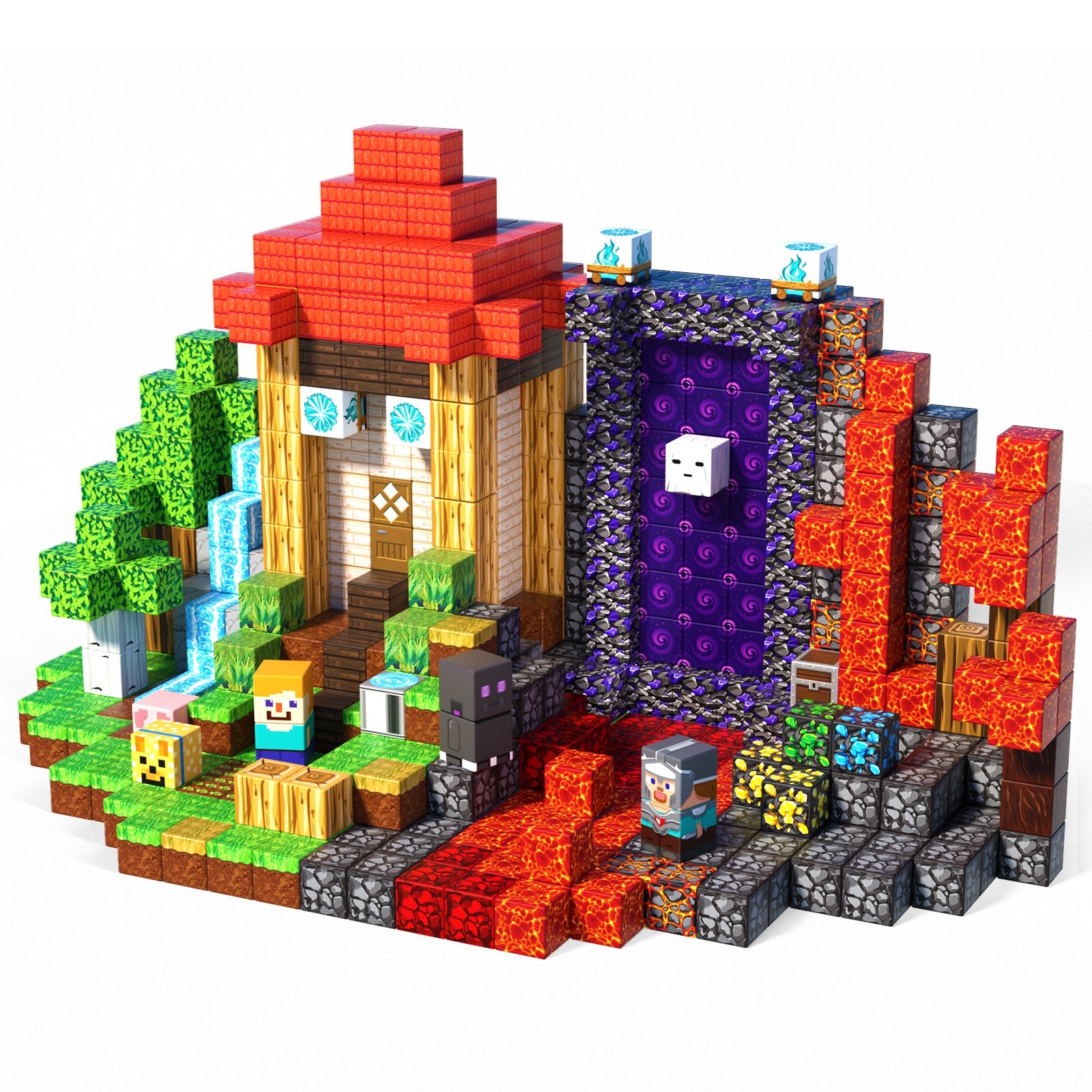 Magnetopia™【Magic x Forest】Magnetic Building Blocks | 100-500