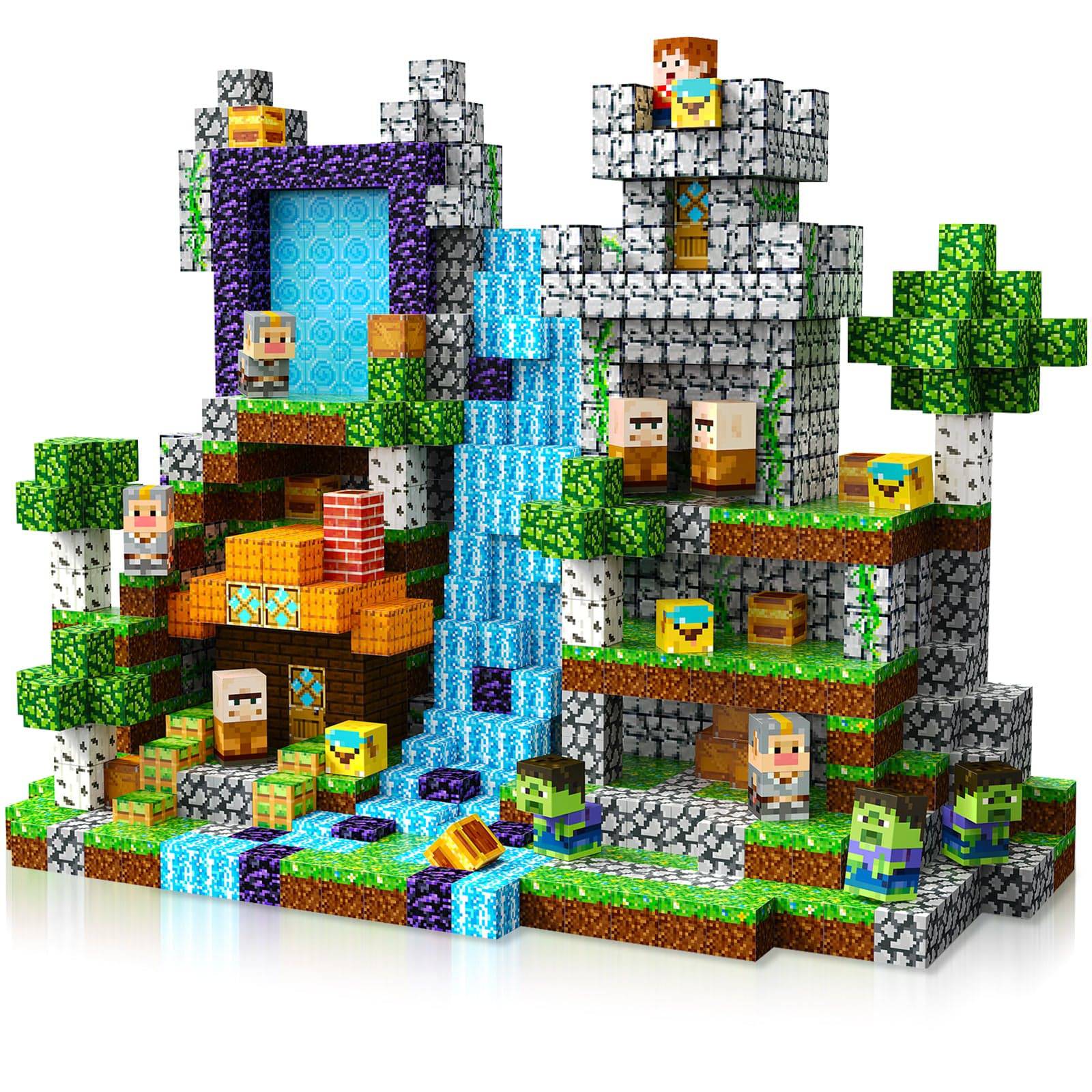 Magnetopia™【Pixel World】Magnetic Building Blocks | 200 PCS | 0.8
