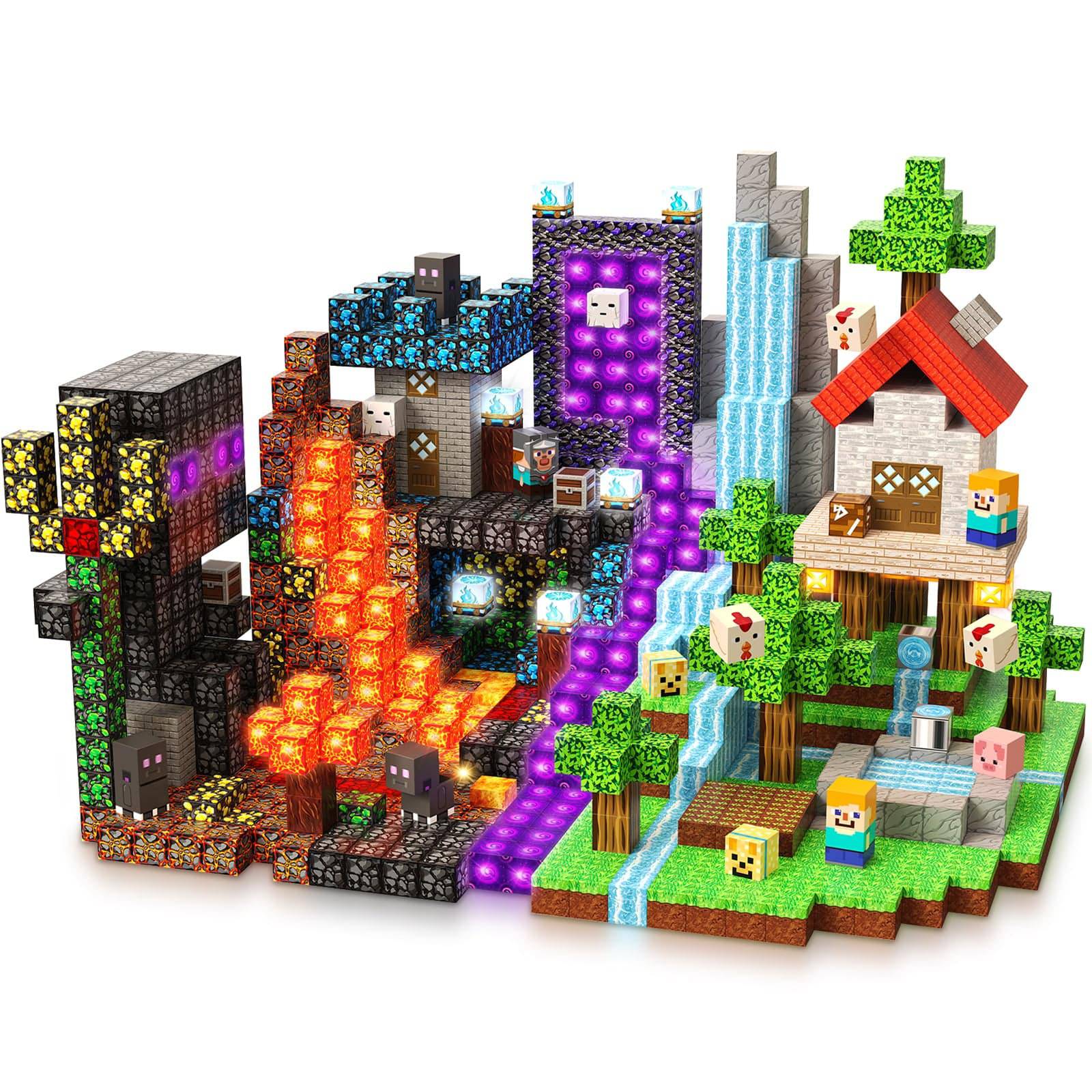 Magnetopia™【Portal x Forest】Magnetic Building Blocks | 200 PCS