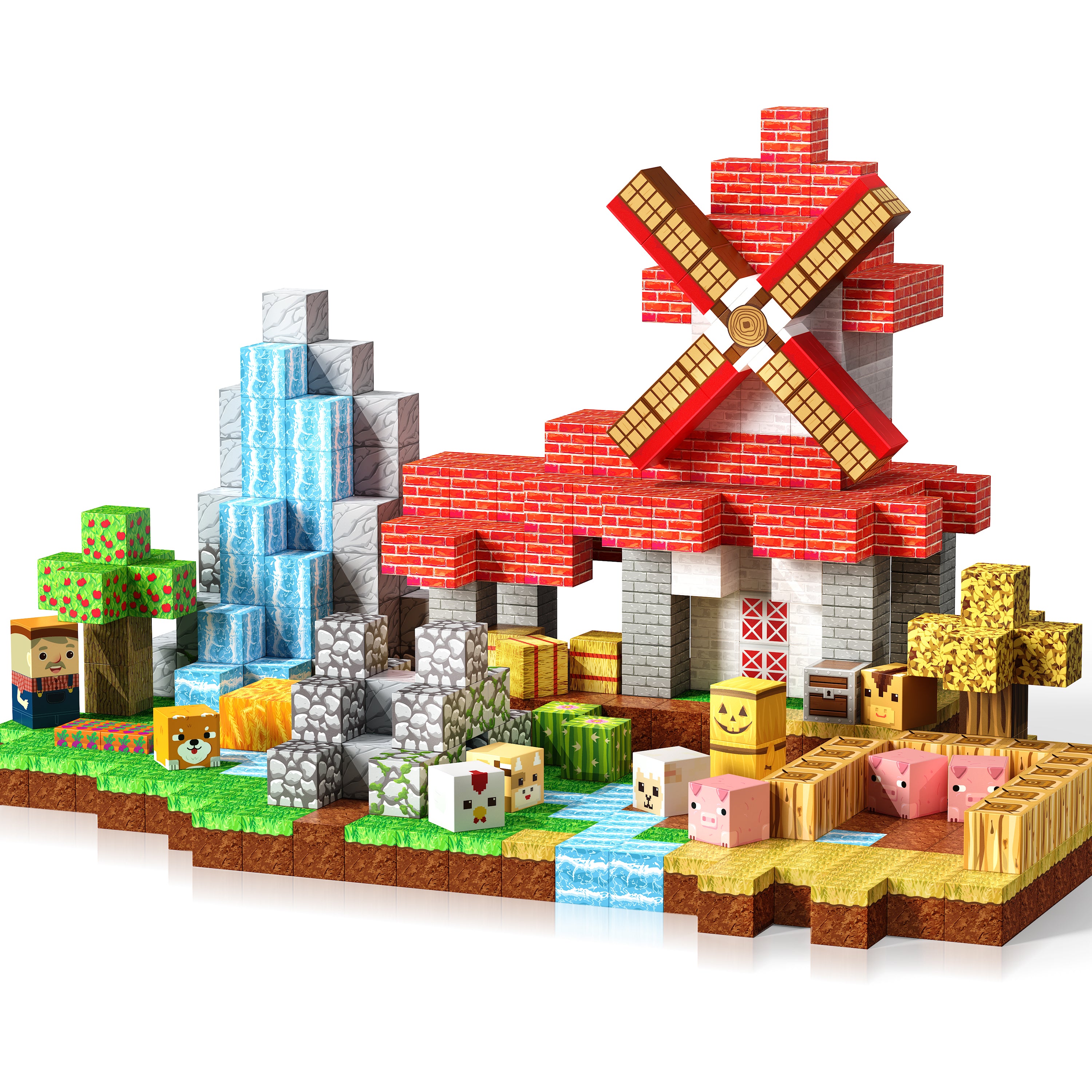 Magnetopia™【Rural Farm】Magnetic Building Blocks | 120-150 PCS