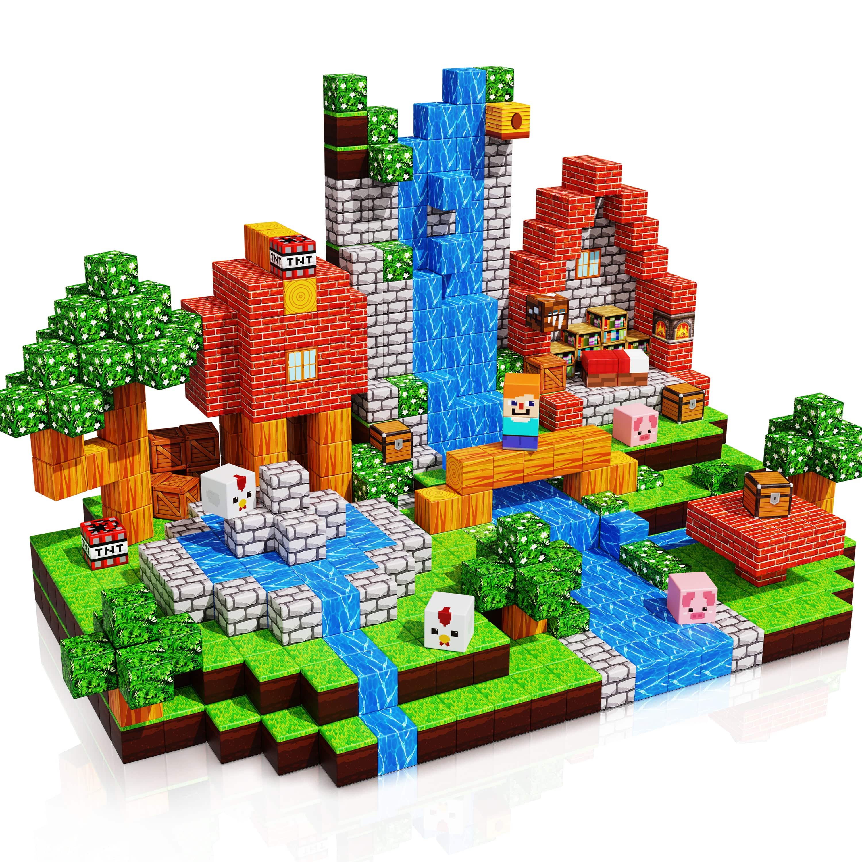 Magnetopia™【Grassland Fun】Magnetic Building Blocks | 100-300 PCS